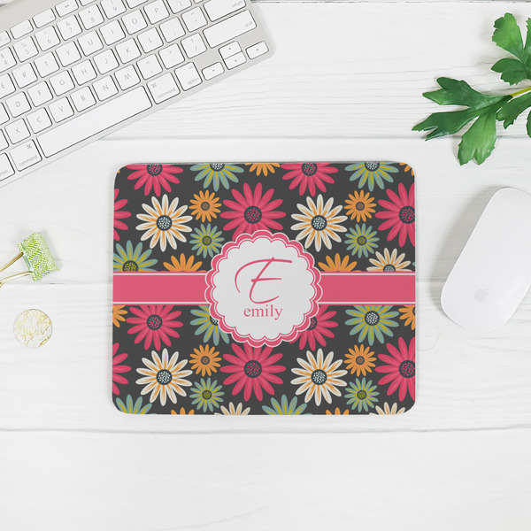 Daisies Rectangular Mouse Pad - LIFESTYLE 2