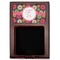 Daisies Red Mahogany Sticky Note Holder - Flat