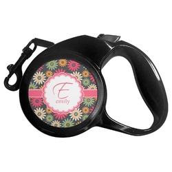 Daisies Retractable Dog Leash - Small (Personalized)