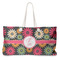 Daisies Large Rope Tote Bag - Front View