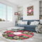 Daisies Round Area Rug - IN CONTEXT
