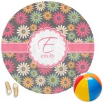 Daisies Round Beach Towel (Personalized)