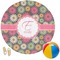 Daisies Round Beach Towel (Personalized)