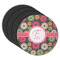 Daisies Round Rubber Backed Coasters - Set of 4 (Personalized)