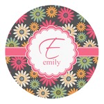 Daisies Round Decal - Small (Personalized)
