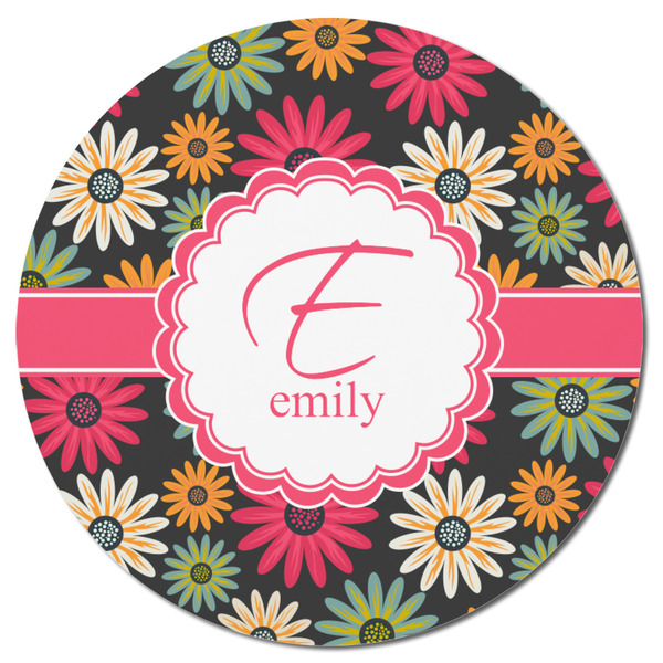 Daisies Round Fridge Magnet - FRONT