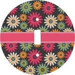 Daisies Round Light Switch Cover