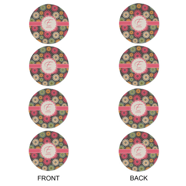 Daisies Round Linen Placemats - APPROVAL Set of 4 (double sided)