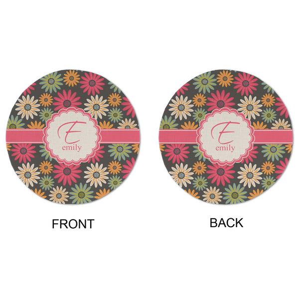 Daisies Round Linen Placemats - APPROVAL (double sided)