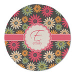 Daisies Round Linen Placemat - Single Sided (Personalized)