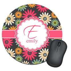Daisies Round Mouse Pad (Personalized)