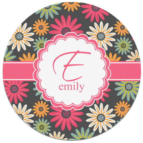 Daisies Round Mousepad - APPROVAL