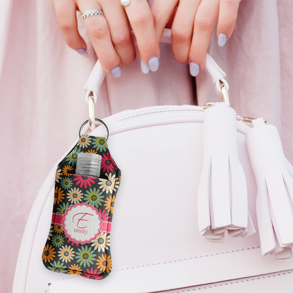 Daisies Sanitizer Holder Keychain - Large (LIFESTYLE)