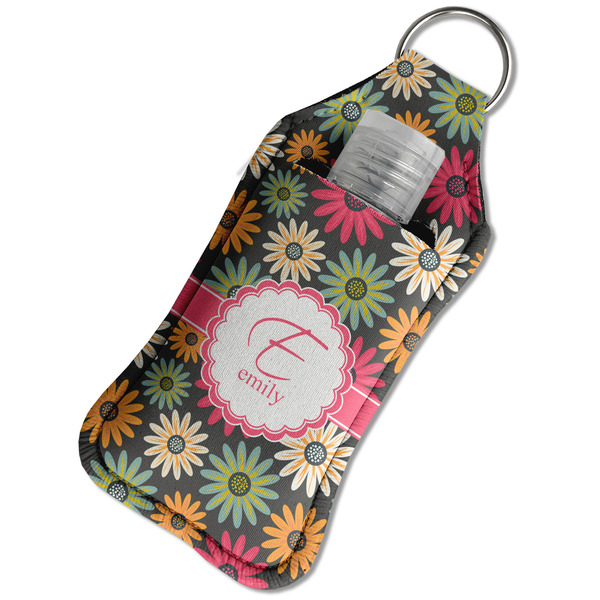 Daisies Sanitizer Holder Keychain - Large in Case