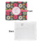 Daisies Security Blanket - Front & White Back View