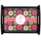 Daisies Black Wooden Tray - Large (Personalized)