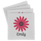 Daisies Absorbent Stone Coasters - Set of 4 (Personalized)