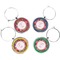 Daisies Wine Charms (Set of 4) (Personalized)