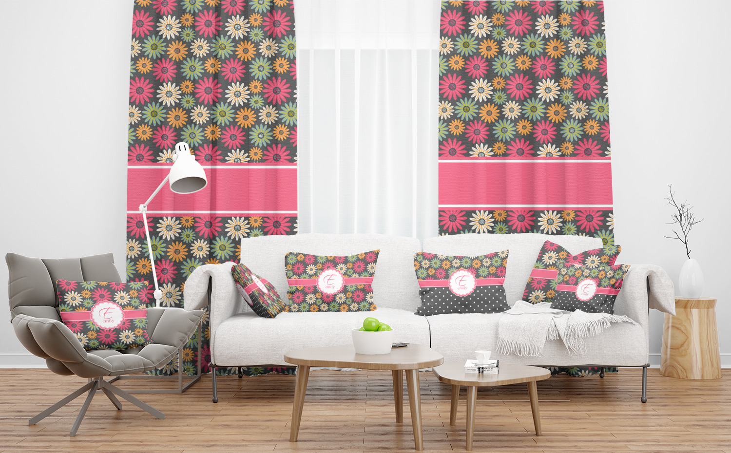 Daisies Sheer Curtain (Personalized) YouCustomizeIt