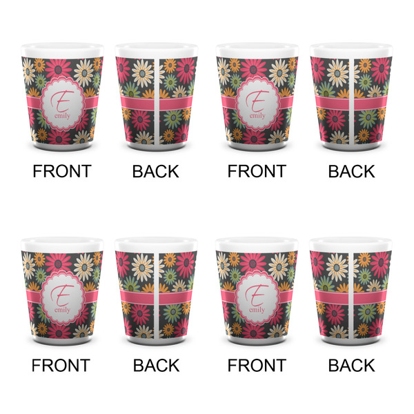 Daisies Shot Glass - White - Set of 4 - APPROVAL