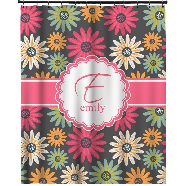 Custom Daisies Extra Long Shower Curtain - 70"x84" (Personalized)