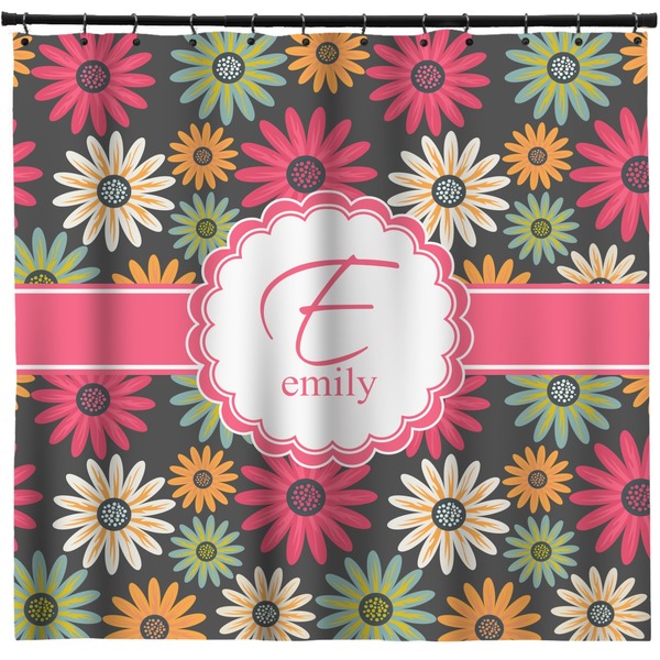 Custom Daisies Shower Curtain - 71" x 74" (Personalized)