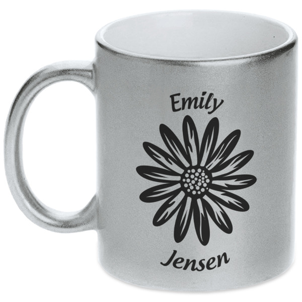Daisies Silver Mug - Main