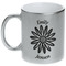 Daisies Metallic Silver Mug (Personalized)