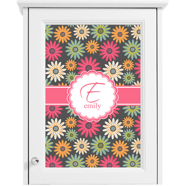 Daisies Single White Cabinet Decal