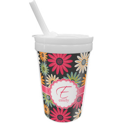 Daisies Sippy Cup with Straw (Personalized)
