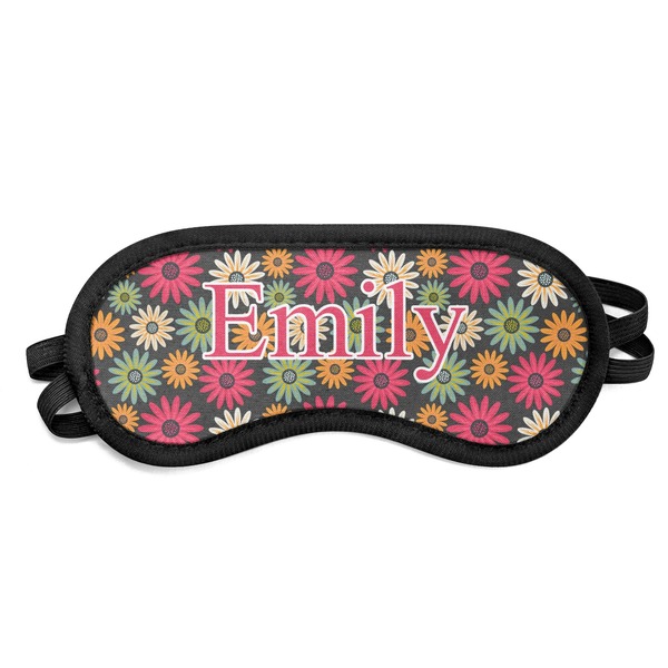 Custom Daisies Sleeping Eye Mask - Small (Personalized)