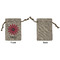 Daisies Small Burlap Gift Bag - Front Approval