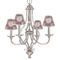 Daisies Small Chandelier Shade - LIFESTYLE (on chandelier)
