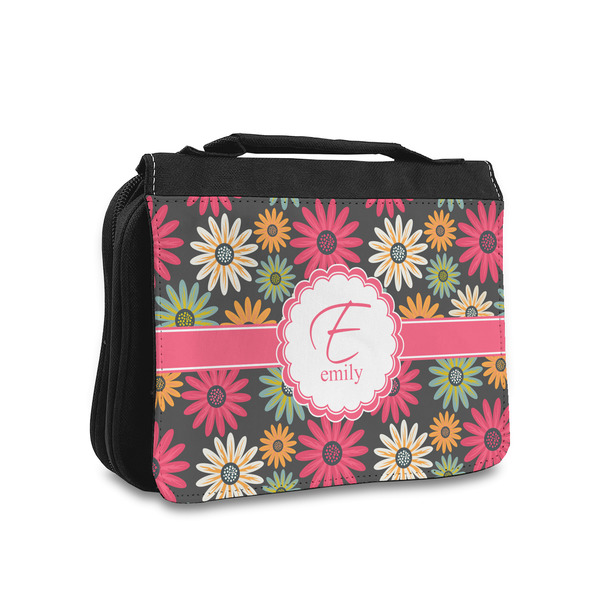 Custom Daisies Toiletry Bag - Small (Personalized)