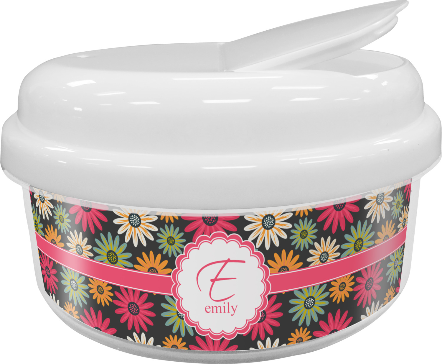 Daisies Snack Container (Personalized) YouCustomizeIt
