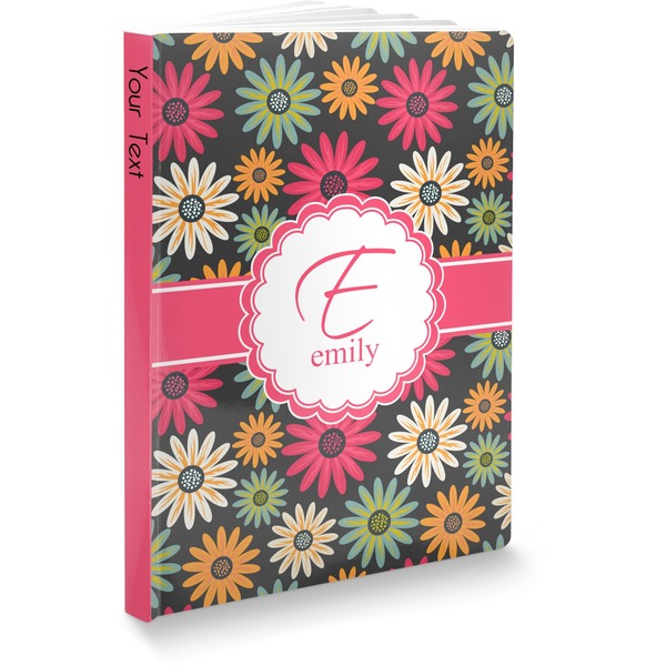 Custom Daisies Softbound Notebook - 5.75" x 8" (Personalized)