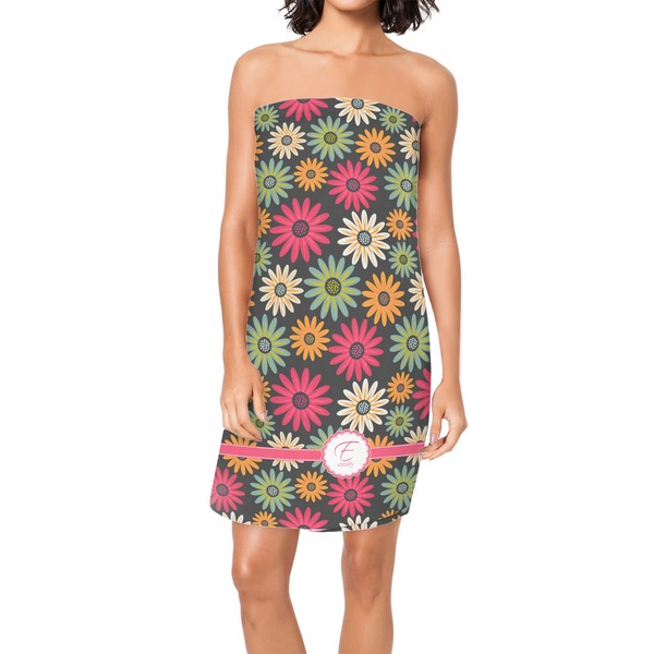 Custom Daisies Spa / Bath Wrap (Personalized)