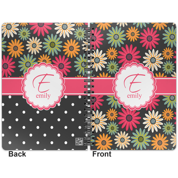 Daisies Spiral Journal 7 x 10 - Apvl