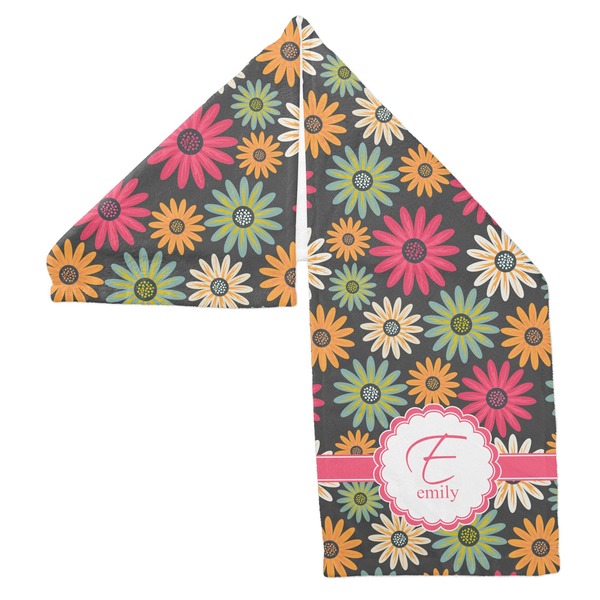 Daisies Sports Towel Folded - Both Sides Showing