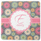 Daisies Square Rubber Backed Coaster (Personalized)