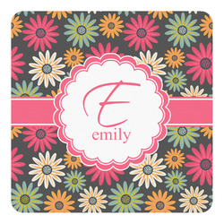 Daisies Square Decal - Large (Personalized)