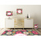 Daisies Square Wall Decal Wooden Desk