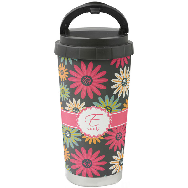 Custom Daisies Stainless Steel Coffee Tumbler (Personalized)