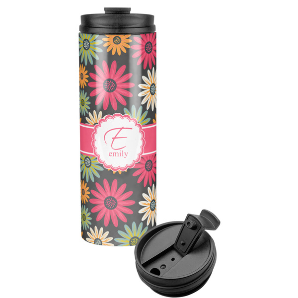 Custom Daisies Stainless Steel Skinny Tumbler (Personalized)
