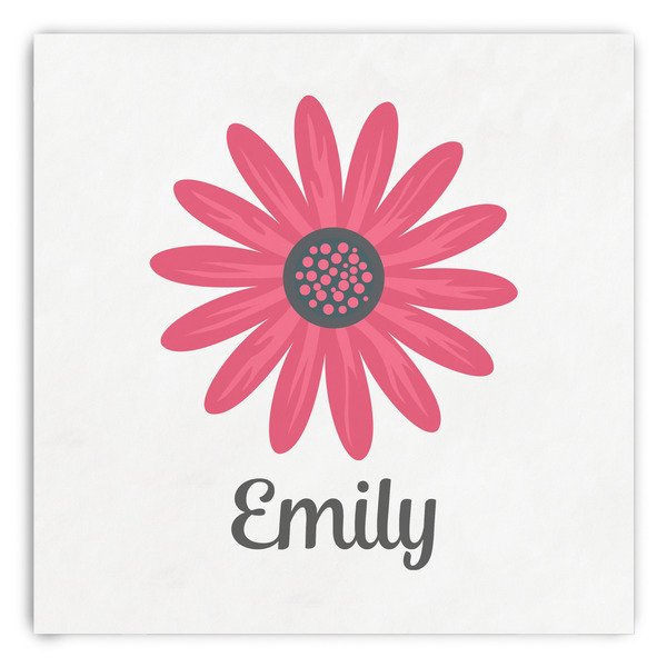 Custom Daisies Paper Dinner Napkins (Personalized)