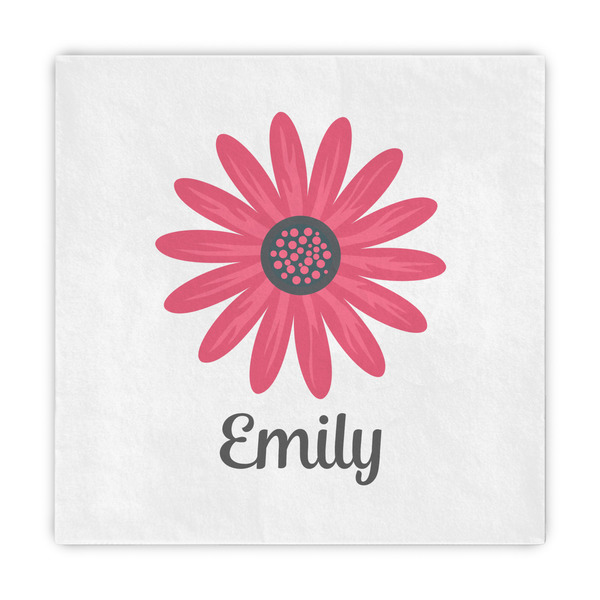 Custom Daisies Decorative Paper Napkins (Personalized)