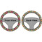 Daisies Steering Wheel Cover- Front and Back