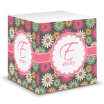 Daisies Sticky Note Cube (Personalized)