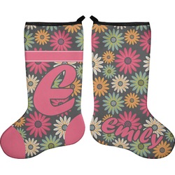 Daisies Holiday Stocking - Double-Sided - Neoprene (Personalized)