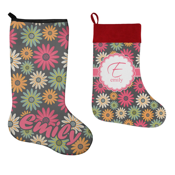 Daisies Stockings - Side by Side compare